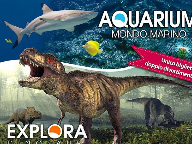 Aquarium mondo marino e explora dinosauri