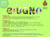 Events Summer 2023 Manciano- June