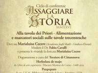 Assaggiare la storia: "Alla Tavola dei Priori - Alimentazione e marcatori sociali sulle tavole trecentesche"